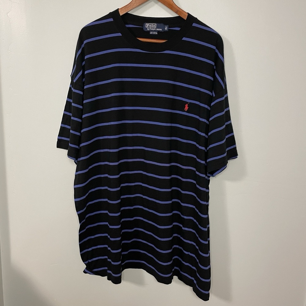 Polo Ralph Lauren Shirt 2XB 2XL XXL 2X Big Blue Purple Pony Outdoor Rugby Preppy